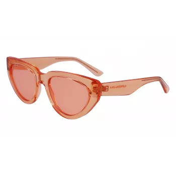KARL LAGERFELD KL6100S-800 óculos de sol mulher retangulares em acetato Havana Brown Gradient 54/19/140 mm