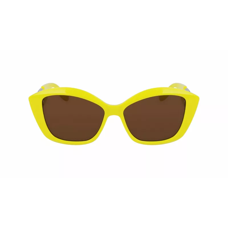 KARL LAGERFELD KL6102S-703 Óculos de sol de mulher olho de gato preto cinzento degradê 56mm