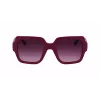 Óculos de sol quadrados de mulher KARL LAGERFELD KL6104SR-501 preto/cinzento 53mm