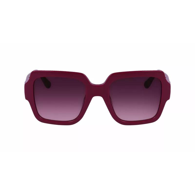 Óculos de sol quadrados de mulher KARL LAGERFELD KL6104SR-501 preto/cinzento 53mm