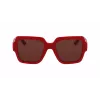 Óculos de sol de mulher KARL LAGERFELD KL6104SR-600 Cat Eye Shiny Red Grey Gradient 53mm