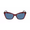 Óculos de sol KARL LAGERFELD KL6105S-604 para mulher em forma de olho de gato Havana castanho degradê 54mm
