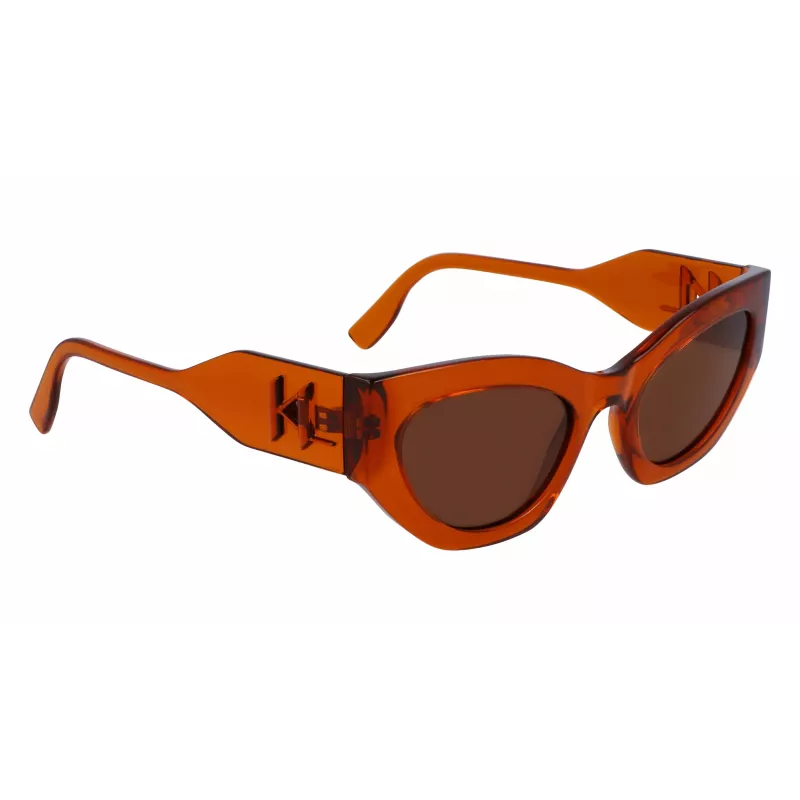 Óculos de sol mulher KARL LAGERFELD KL6122S522221 Havana armação de acetato lentes castanhas 52mm