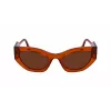 Óculos de sol mulher KARL LAGERFELD KL6122S522221 Havana armação de acetato lentes castanhas 52mm