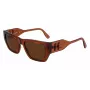 Óculos de sol unissexo KARL LAGERFELD KL6123S541824, armação preto brilhante, lentes cinzentas, 54/18/140 mm