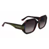 KARL LAGERFELD KL6124S-240 Óculos de sol quadrados de mulher em acetato castanho Havana 53mm