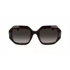 KARL LAGERFELD KL6124S-240 Óculos de sol quadrados de mulher em acetato castanho Havana 53mm