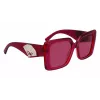 Óculos de sol KARL LAGERFELD KL6126S522054 para mulher armação retangular em acetato Havana Brown degradê 52mm