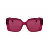 Óculos de sol KARL LAGERFELD KL6126S522054 para mulher armação retangular em acetato Havana Brown degradê 52mm
