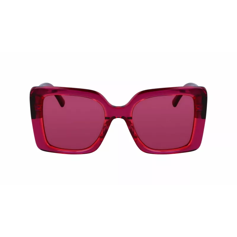 Óculos de sol KARL LAGERFELD KL6126S522054 para mulher armação retangular em acetato Havana Brown degradê 52mm