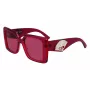 Óculos de sol KARL LAGERFELD KL6126S522054 para mulher armação retangular em acetato Havana Brown degradê 52mm