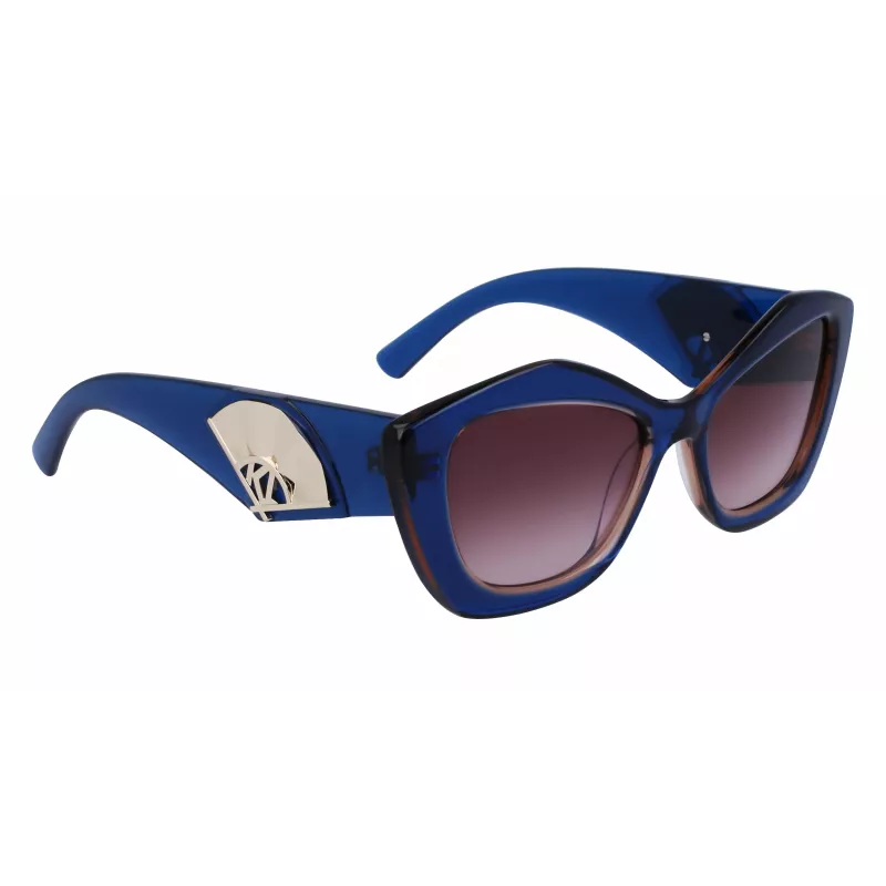 Óculos de sol para mulher KARL LAGERFELD KL6127S521842 - armação preta, lentes cinzentas degradê, 52 mm