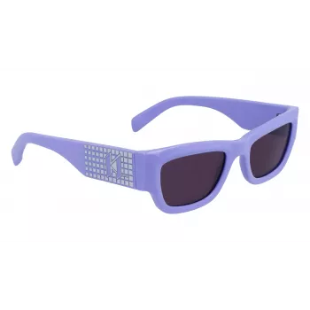 Óculos de sol em forma de olho de gato KARL LAGERFELD KL6141S522154 mulher - armação em acetato preta, lentes cinzentas degradê, 52 mm