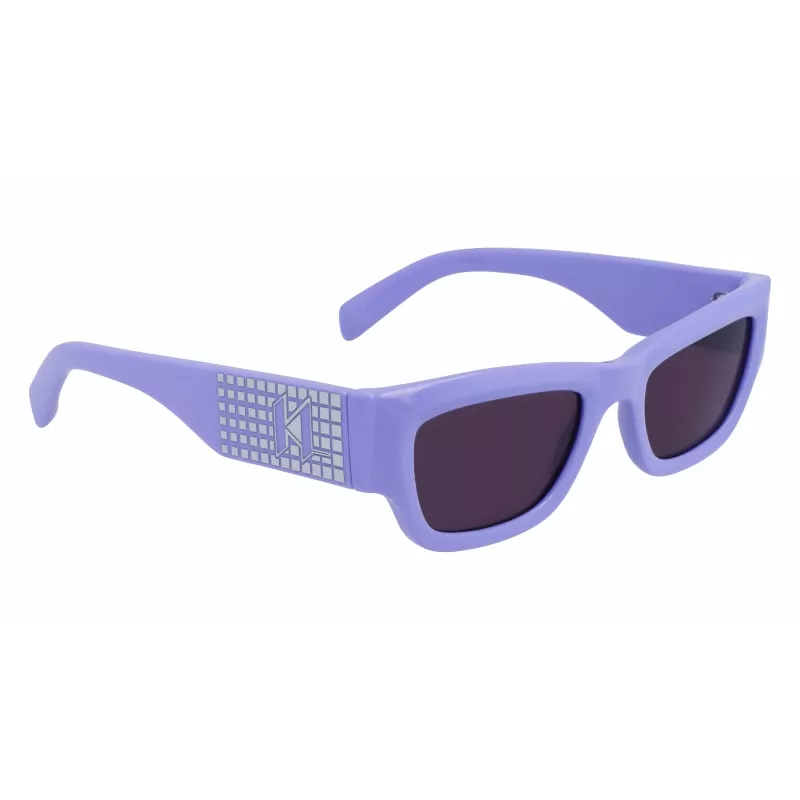 Óculos de sol em forma de olho de gato KARL LAGERFELD KL6141S522154 mulher - armação em acetato preta, lentes cinzentas degradê, 52 mm