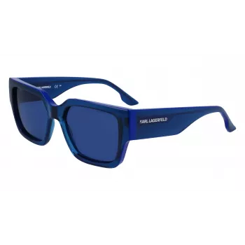 KARL LAGERFELD KL6142S-423 Óculos de sol unissexo Blue Havana cinzento azul 55mm