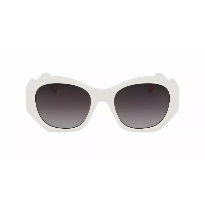Óculos de sol mulher KARL LAGERFELD KL6146S-105 Havana acetato armação quadrada lentes castanhas degradê 54mm