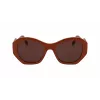 Óculos de sol de mulher KARL LAGERFELD KL6146S-200 quadrados Havana acetato castanho lentes tingidas 54 mm