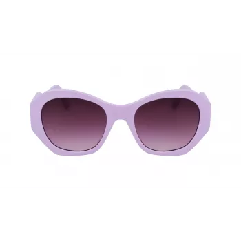 Óculos de sol quadrados mulher KARL LAGERFELD KL6146S-516 - armação preta, lentes cinzentas degradê 54/20/140 mm