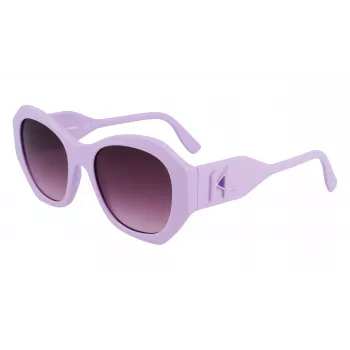 Óculos de sol quadrados mulher KARL LAGERFELD KL6146S-516 - armação preta, lentes cinzentas degradê 54/20/140 mm