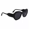 KARL LAGERFELD KL6146SN-1 Óculos de sol para mulher - Armação cat-eye quadrada em acetato - Proteção UV400 - Lente 54 mm