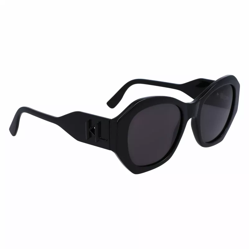 KARL LAGERFELD KL6146SN-1 Óculos de sol para mulher - Armação cat-eye quadrada em acetato - Proteção UV400 - Lente 54 mm