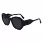 KARL LAGERFELD KL6146SN-1 Óculos de sol para mulher - Armação cat-eye quadrada em acetato - Proteção UV400 - Lente 54 mm