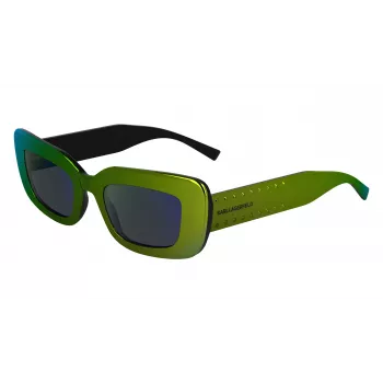 KARL LAGERFELD KL6164S-300 óculos de sol mulher quadrados Havana castanho degradê 50mm