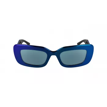 Óculos de sol de mulher KARL LAGERFELD KL6164S-400 gatinho transparente azul cinzento degradê 50 mm