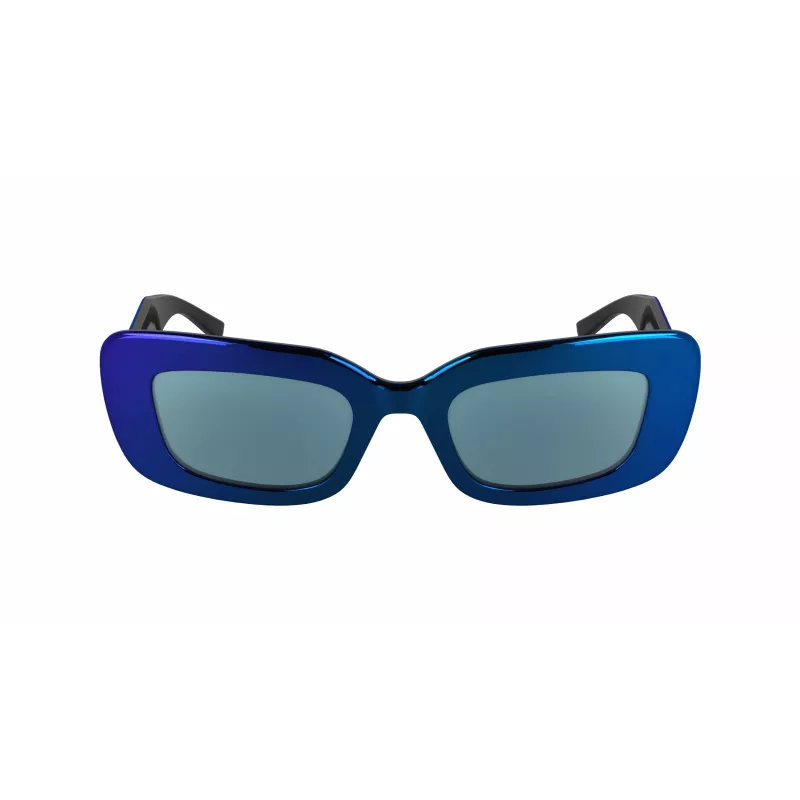 Óculos de sol de mulher KARL LAGERFELD KL6164S-400 gatinho transparente azul cinzento degradê 50 mm