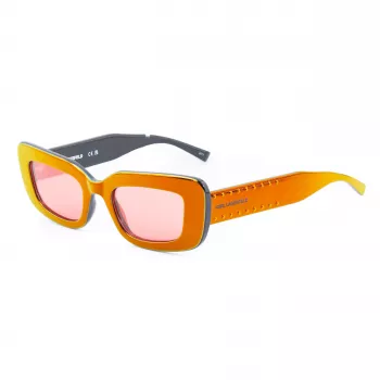 Óculos de sol KARL LAGERFELD KL6164S-602 mulher cat-eye Havana castanho degradê 50mm