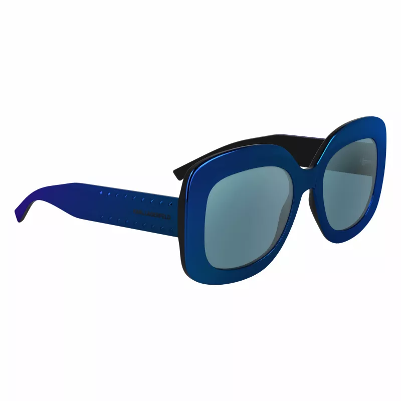 Óculos de sol KARL LAGERFELD KL6165S-400 mulher quadrados plástico aro completo cinzento lente degradê 53/19/140 mm