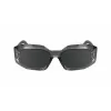KARL LAGERFELD KL6167S-020 óculos de sol mulher quadrados - armação de acetato preta, lentes cinzentas smoke, 53 mm