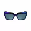 Óculos de sol KARL LAGERFELD KL6181SN-400 para mulher em forma de olho de gato azul degradê