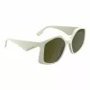 Óculos de sol KARL LAGERFELD KL6208S-105 mulher - armação de acetato preta, lentes de policarbonato cinzentas, 55 mm