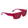 Óculos de sol quadrados unissexo KARL LAGERFELD KLJ6147S - armação preta em acetato, lentes cinzentas de policarbonato, 56 mm