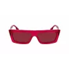 Óculos de sol quadrados unissexo KARL LAGERFELD KLJ6147S - armação preta em acetato, lentes cinzentas de policarbonato, 56 mm