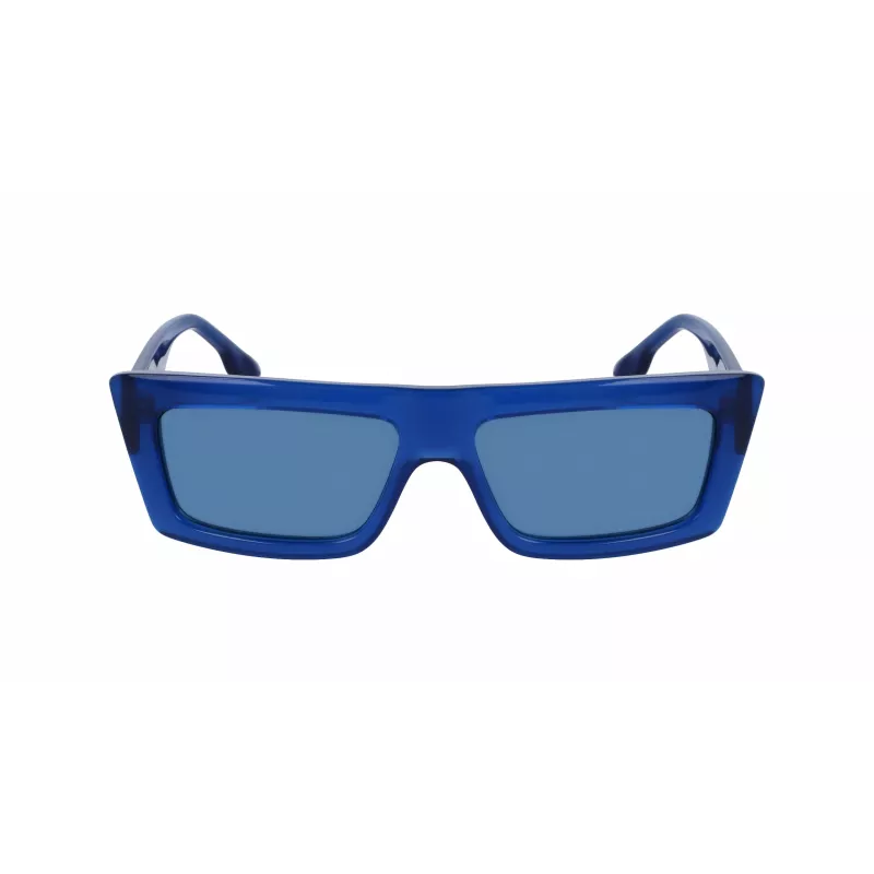 Óculos de sol unissexo KARL LAGERFELD KLJ6147S - Armação preta lentes cinzentas 56/15/145 mm