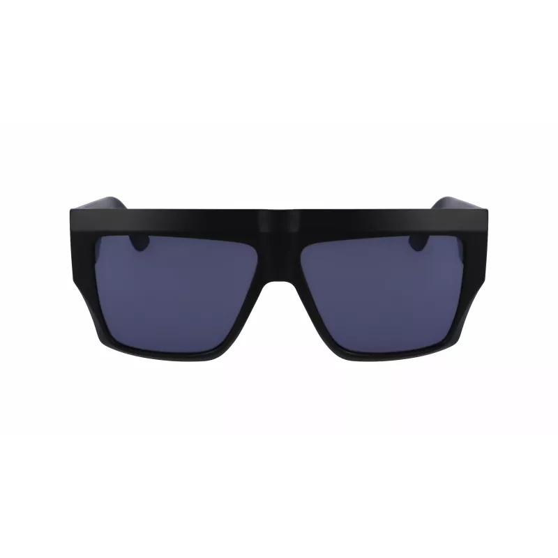 Óculos de sol KARL LAGERFELD KLJ6148S-002 unissexo quadrados armação de acetato preta lentes cinzentas 57mm