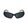 Óculos de sol unissexo KARL LAGERFELD KLJ6200S - armação preta, lentes cinzentas, 57 mm