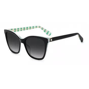 Óculos de sol de mulher KATE SPADE DESIS807F59O, armação de acetato Havana, lentes degradê castanhas, 55/17/140 mm