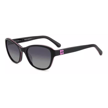 Óculos de sol de mulher Kate Spade Golda GOLDA-G-S-807 - Armação de acetato formato olho de gato, lentes castanhas degradê, 56 mm