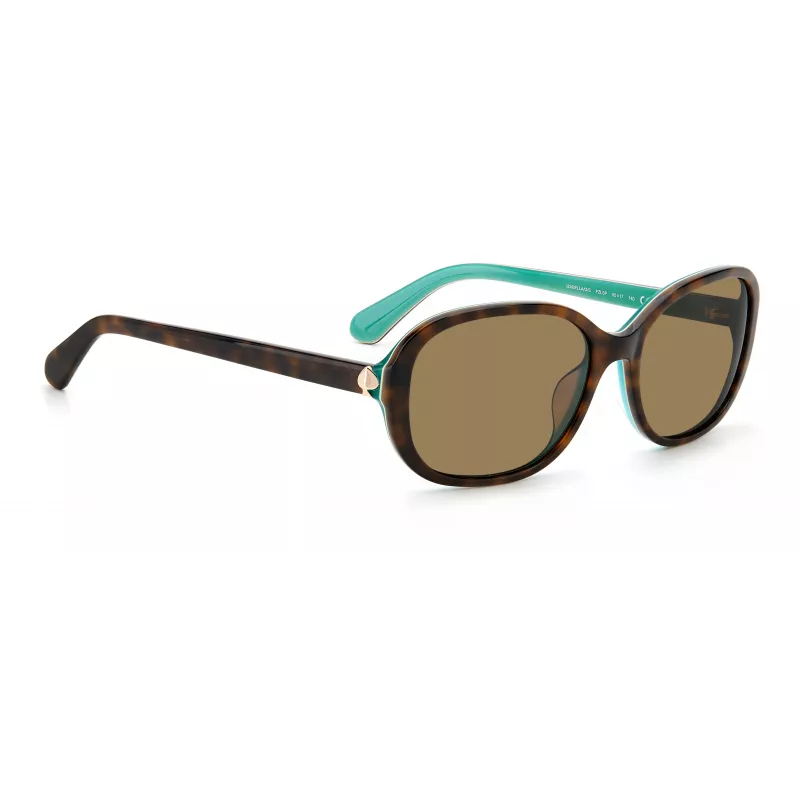 Óculos de sol de mulher Kate Spade Izabella GSFZL - Armação de acetato, proteção UV400, lentes 55 mm