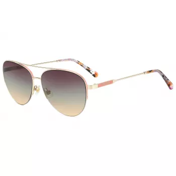 Óculos de sol Kate Spade Janece mulher JANECEGS3YG - armação de acetato Havana, lentes castanhas degradê, 58 mm