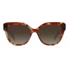 Óculos de sol de mulher KATE SPADE SAVANNAGSIPRF - armação de acetato Havanna, lentes castanhas degradê, 57/17/140 mm