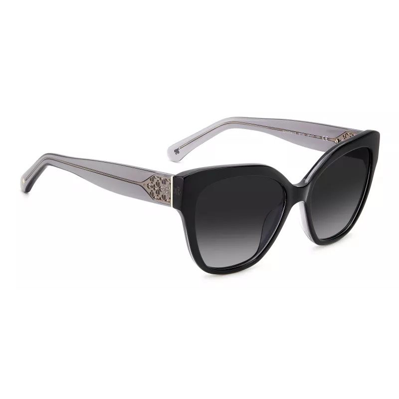 Óculos de sol de mulher Kate Spade Savannah GS807F - armação de acetato Havana escuro com lentes degradê castanhas 57/17/140 mm