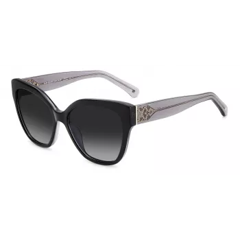 Óculos de sol de mulher Kate Spade Savannah GS807F - armação de acetato Havana escuro com lentes degradê castanhas 57/17/140 mm