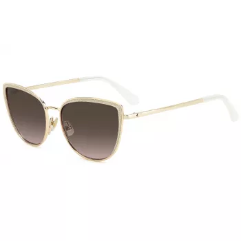 KATE SPADE Óculos de sol de mulher Staci, quadrados, preto-cinzento degradê, 56 mm