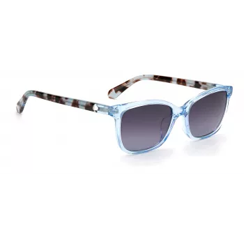 Óculos de sol de mulher KATE SPADE TABITHASPJPF3 - armação de acetato Havanna, lentes castanhas degradê, 53 mm