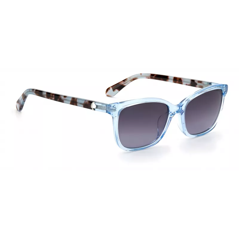 Óculos de sol de mulher KATE SPADE TABITHASPJPF3 - armação de acetato Havanna, lentes castanhas degradê, 53 mm