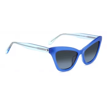 Óculos de sol de mulher KATE SPADE Amelie retangulares - armação preta, lentes degradê cinzentas 54 mm